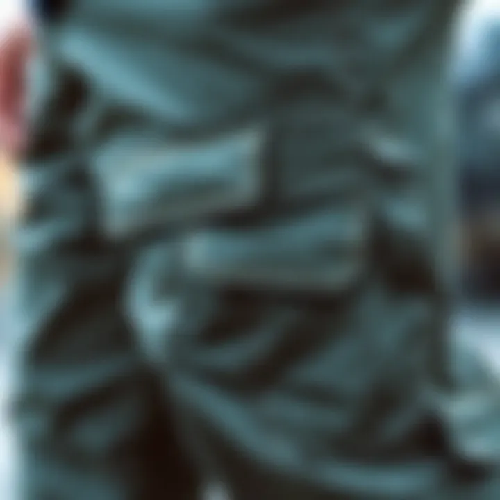 Design Features of Cargo Pants Detailed view of the cargo pants' pockets and design features