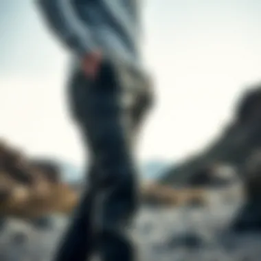 Outdoor Style with Cargo Pants A model showcasing the cargo pants in an outdoor setting