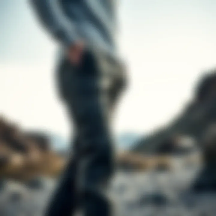 Outdoor Style with Cargo Pants A model showcasing the cargo pants in an outdoor setting