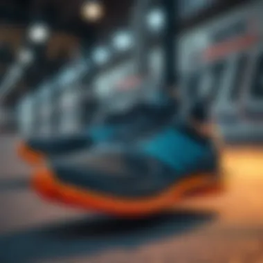 Nayk shoes displayed with features highlighted