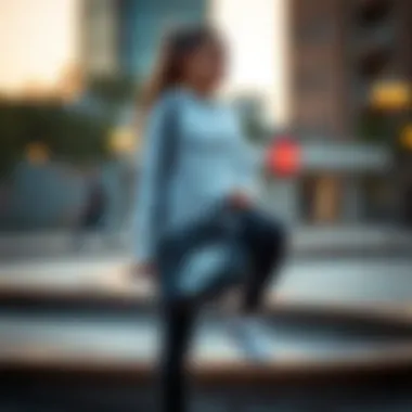 Trendy Nike bag paired with athletic wear