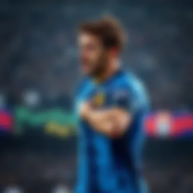 Nike Captain's Armband in Action Nike captain's armband on a soccer player