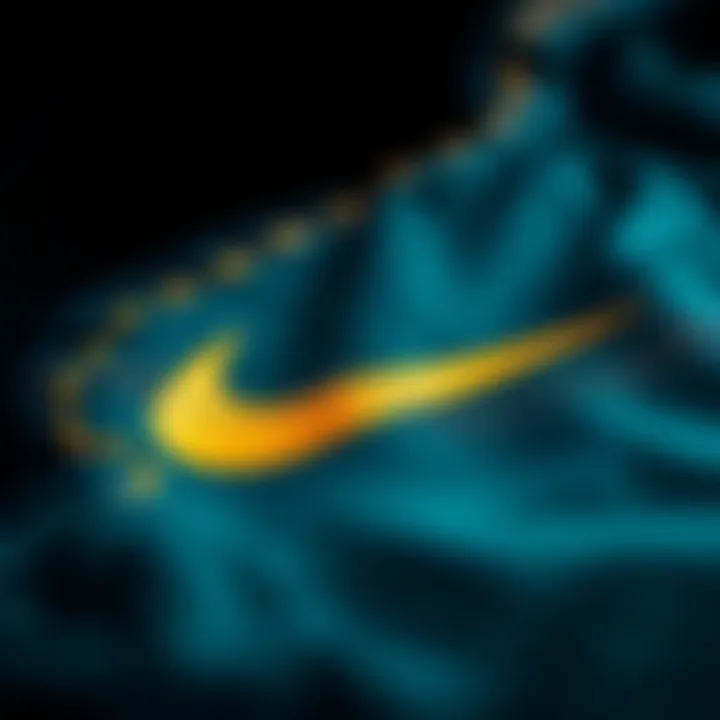 A close-up of Nike's unique fabric technology in sportswear