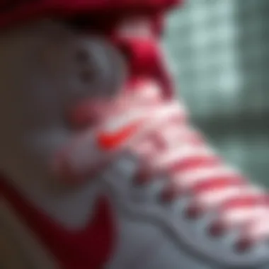 Close-up of the comfort features in Nike Court Royale Mid