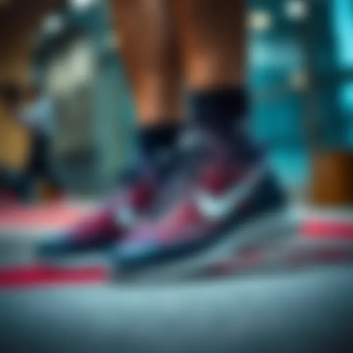 Stylish Presentation of Nike GT Cut 3 Stylish presentation of Nike GT Cut 3 footwear in a modern setting