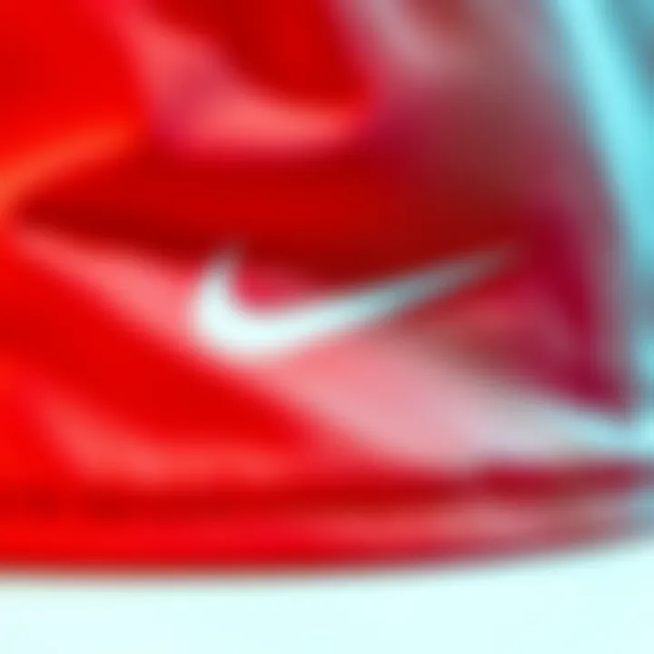 Close-up of the innovative fabric used in the Nike short blazer