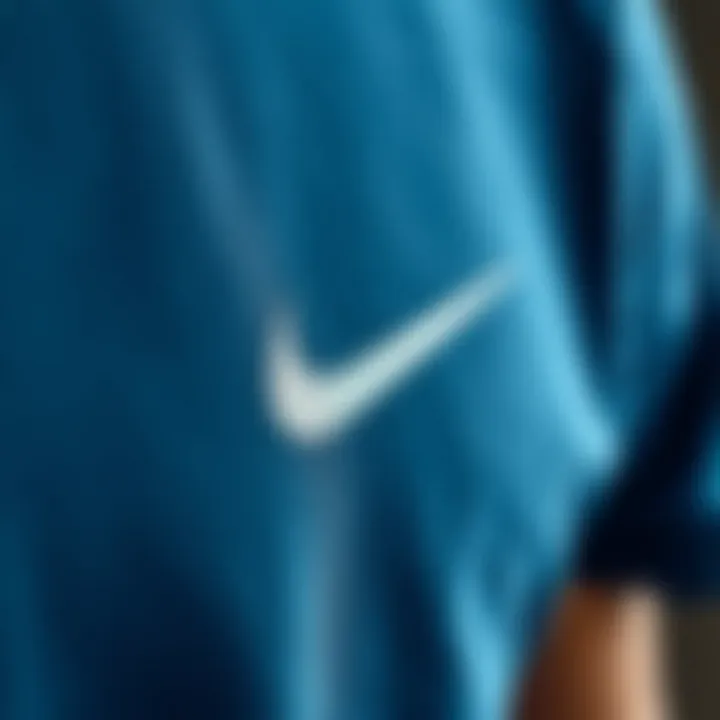 Close-up of fabric texture highlighting Nike's innovative design