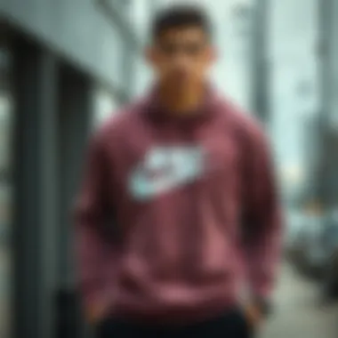 Casual Comfort with Nike Comfortable Nike sweatshirt worn in a casual setting