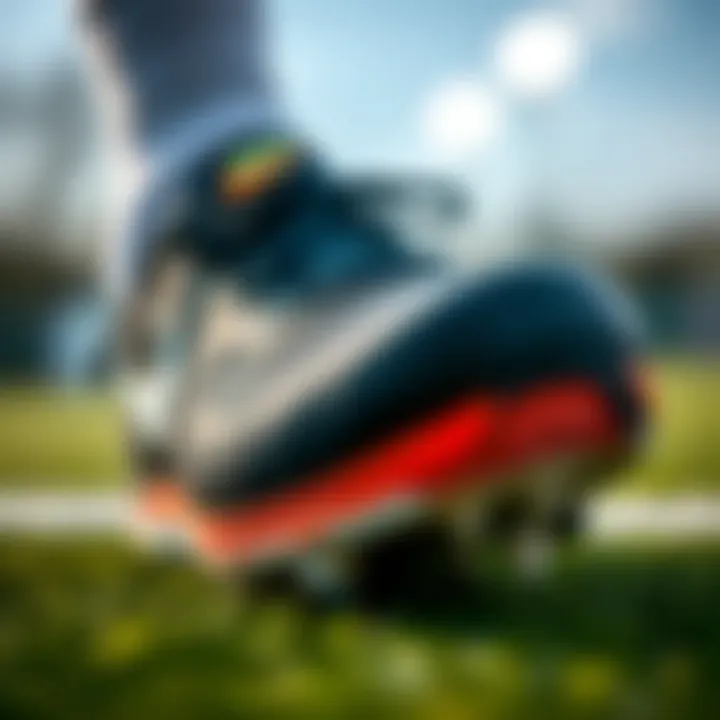 Close-up view of materials used in Nike turf footwear for optimal comfort