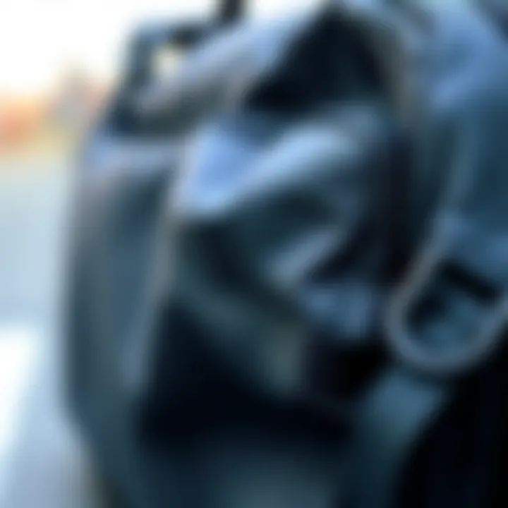 Quality Materials of Nike Utility Speed Bag Close-up of the high-quality materials used in Nike Utility Speed bag.