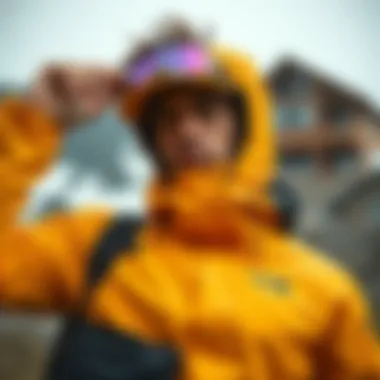 Versatile Style Options Person showcasing various ways to style the yellow jacket