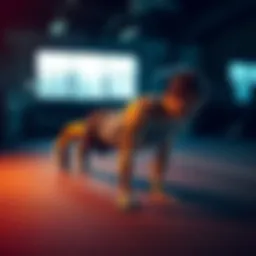 Demonstration of proper plank position