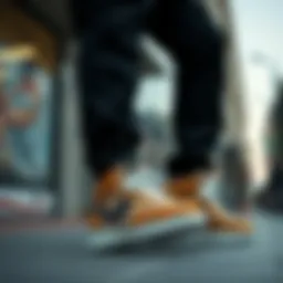 Stylish Polo shoes showcased in an urban setting