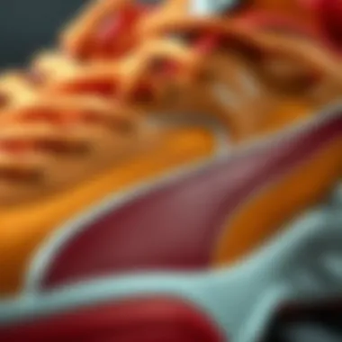 Close-up of Puma Comet Evo materials and design details