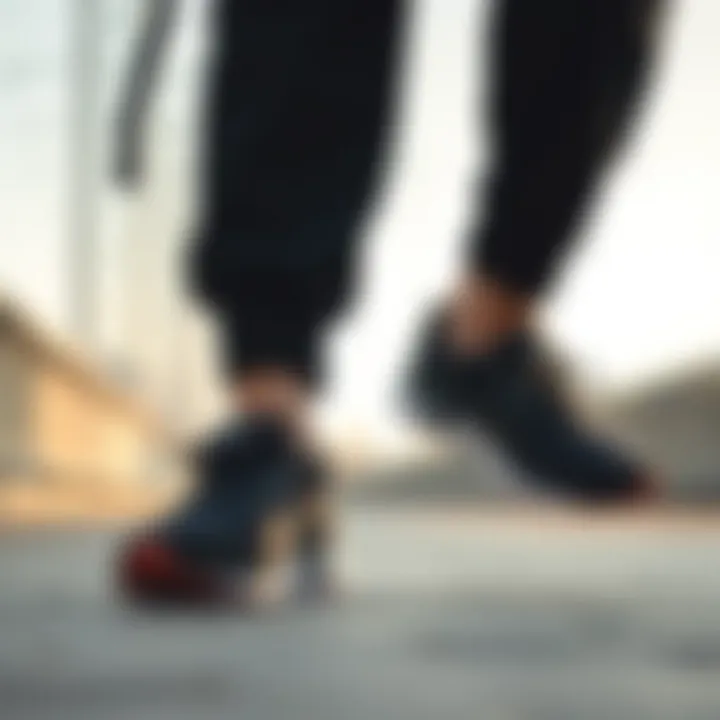 Person walking confidently in Puma footwear