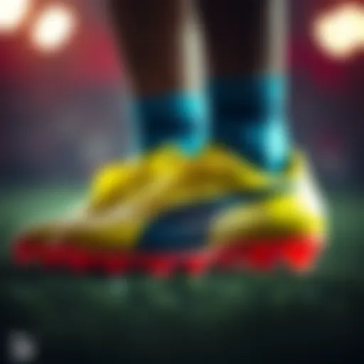 Innovative design of Puma Neymar football boots showcasing advanced technology.