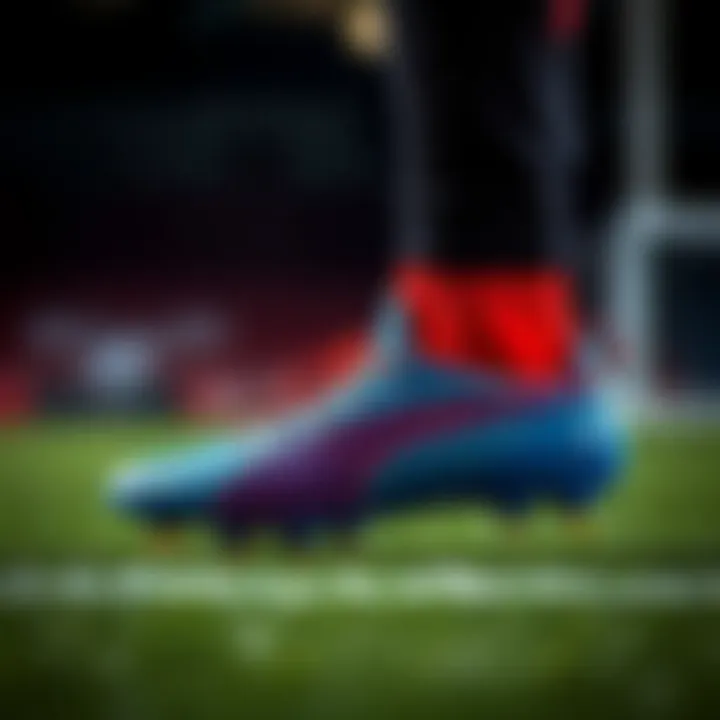 Performance features of Puma Neymar boots demonstrated on the field.