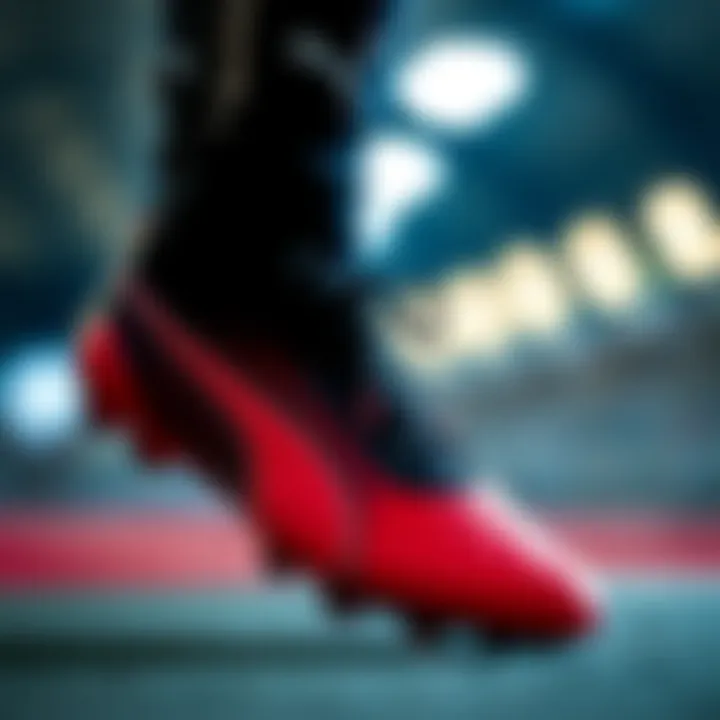 Stylish representation of Puma Neymar boots in contemporary sports fashion.