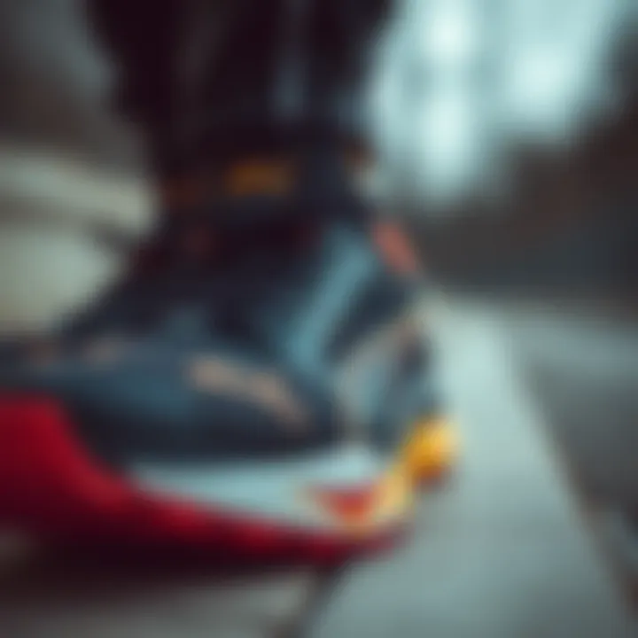 Close-up view of advanced technology features in Puma Nitro footwear