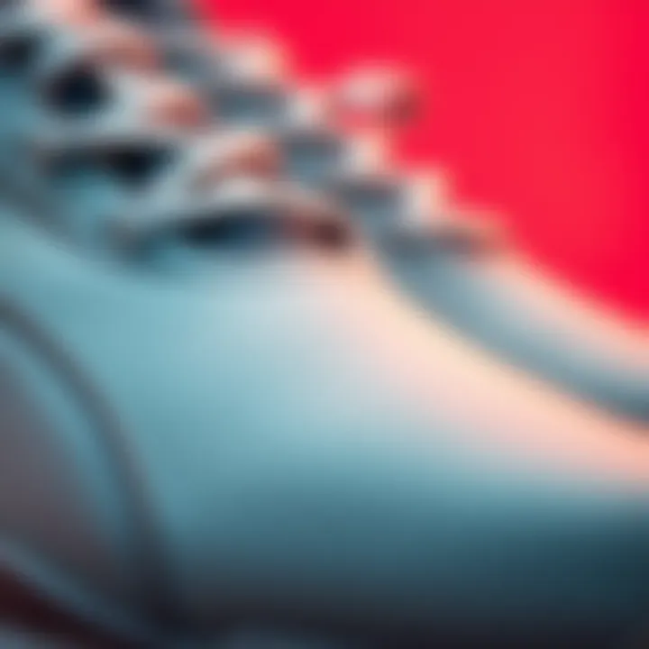 Close-up of Puma shoe materials showcasing quality