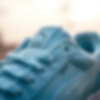 Close-up of the material quality of Puma Skye Clean sneaker