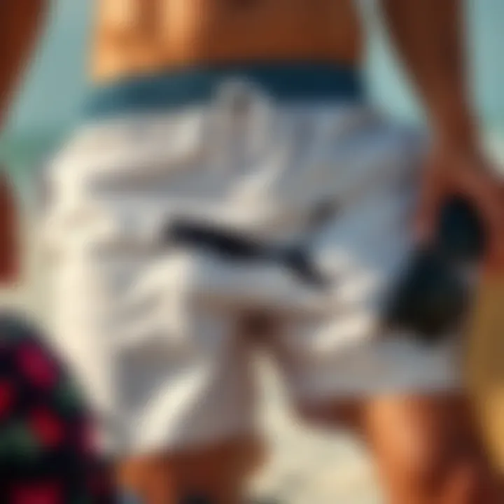 Puma Swim Shorts with Beach Accessories Puma swim shorts alongside beach accessories