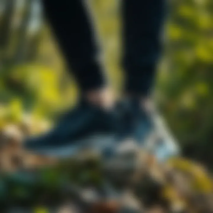 Versatile Use of Reebok Gore-Tex in Nature Reebok Gore-Tex shoes in an outdoor setting demonstrating versatility