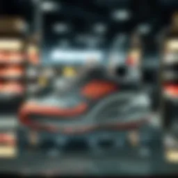 Comfortable Skechers shoes on a stylish display