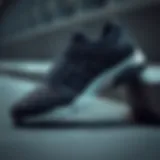 Stylish black sports shoe design illustrating modern aesthetics