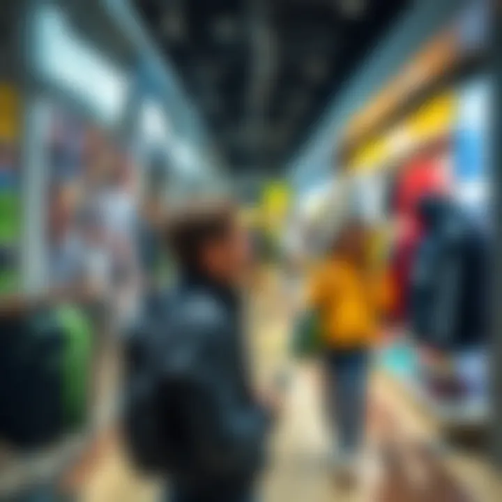 Customer Experience at Slazenger Store Customer enjoying shopping experience at Slazenger