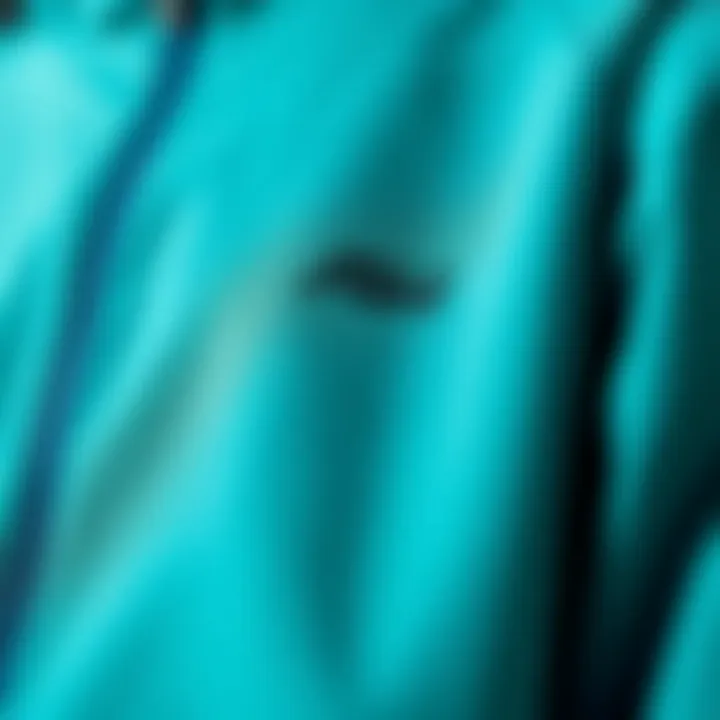 Close-up of softshell fabric texture highlighting its durability