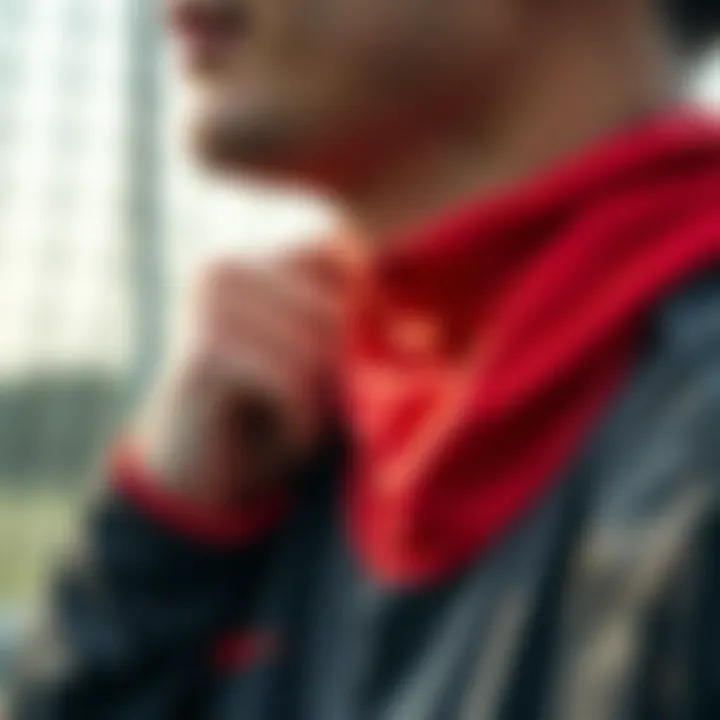 Close-up of specialized sports attire for hammer throw