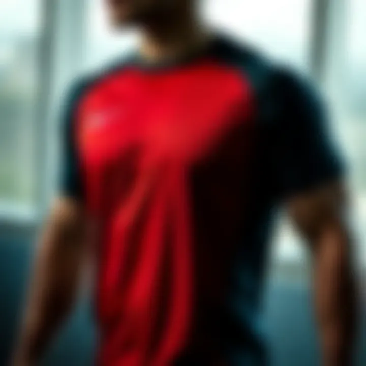 Modern Design Athletic Shirt A stylish athletic shirt showcasing modern design