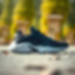 A stylish sports shoe emphasizing modern design