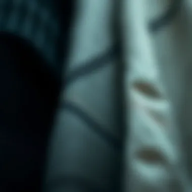 A variety of materials used in sports outer layers