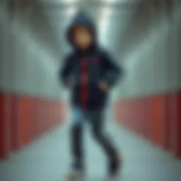 Stylish tracksuit for kids showcasing modern design