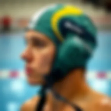 Trendy water polo cap reflecting current fashion trends in sports