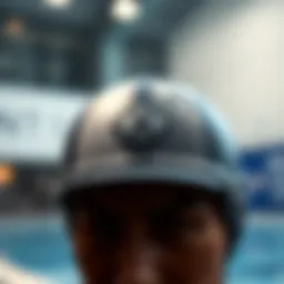 Innovative water polo cap design showcasing modern aesthetics