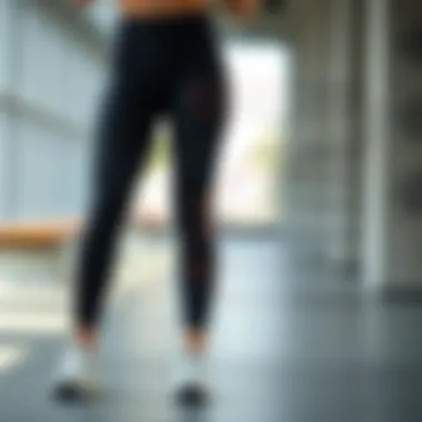 A diagram illustrating the design elements of modern leggings