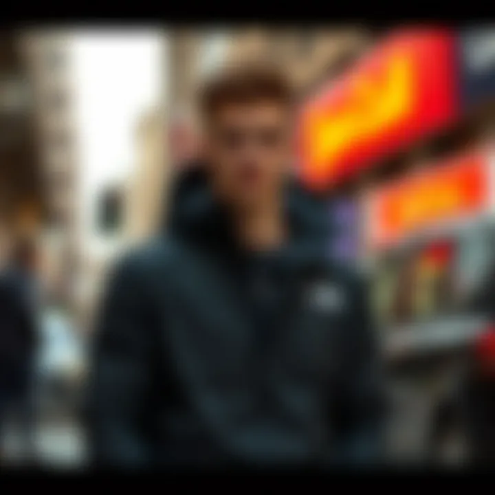 Urban Style with The North Face Black Jacket Stylish layering with the black jacket in an urban environment