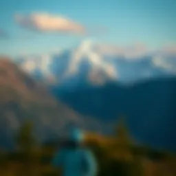 A stunning view of a mountain landscape depicting the spirit of adventure