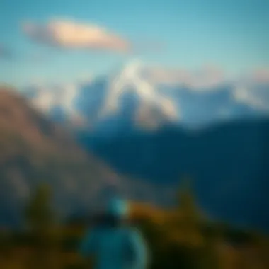 A stunning view of a mountain landscape depicting the spirit of adventure