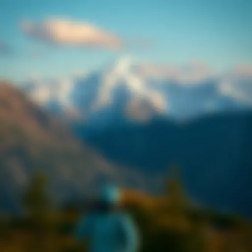 A stunning view of a mountain landscape depicting the spirit of adventure