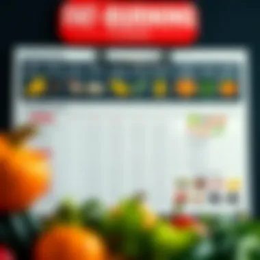 Fat-Burning Foods Chart Nutrition chart highlighting fat-burning foods