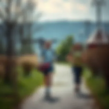 A serene outdoor setting encouraging fitness and healthy habits