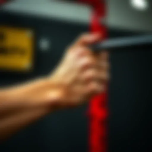 Correct grip on a Z bar showcasing optimal technique